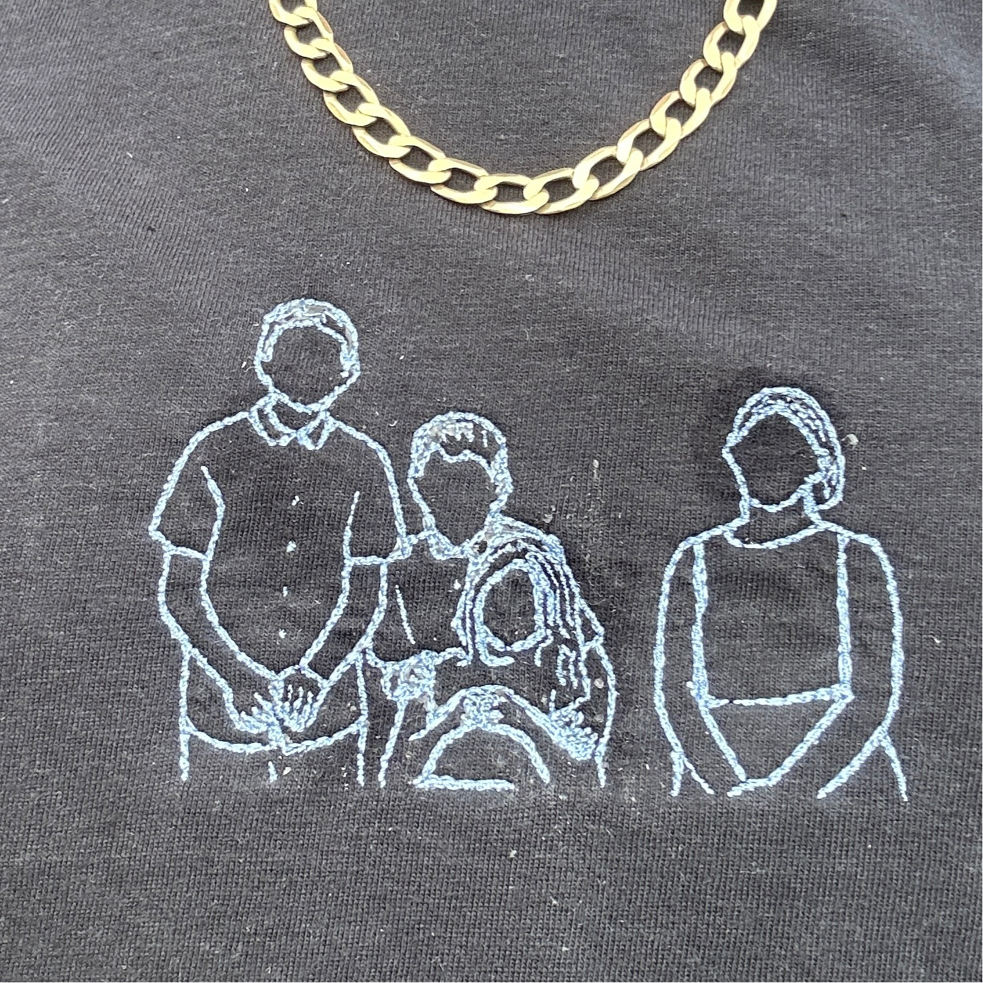 Custom Photo Embroidered Tshirt