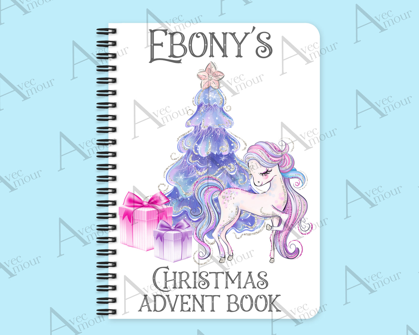 Pink and Purple Unicorn Advent Activity Book