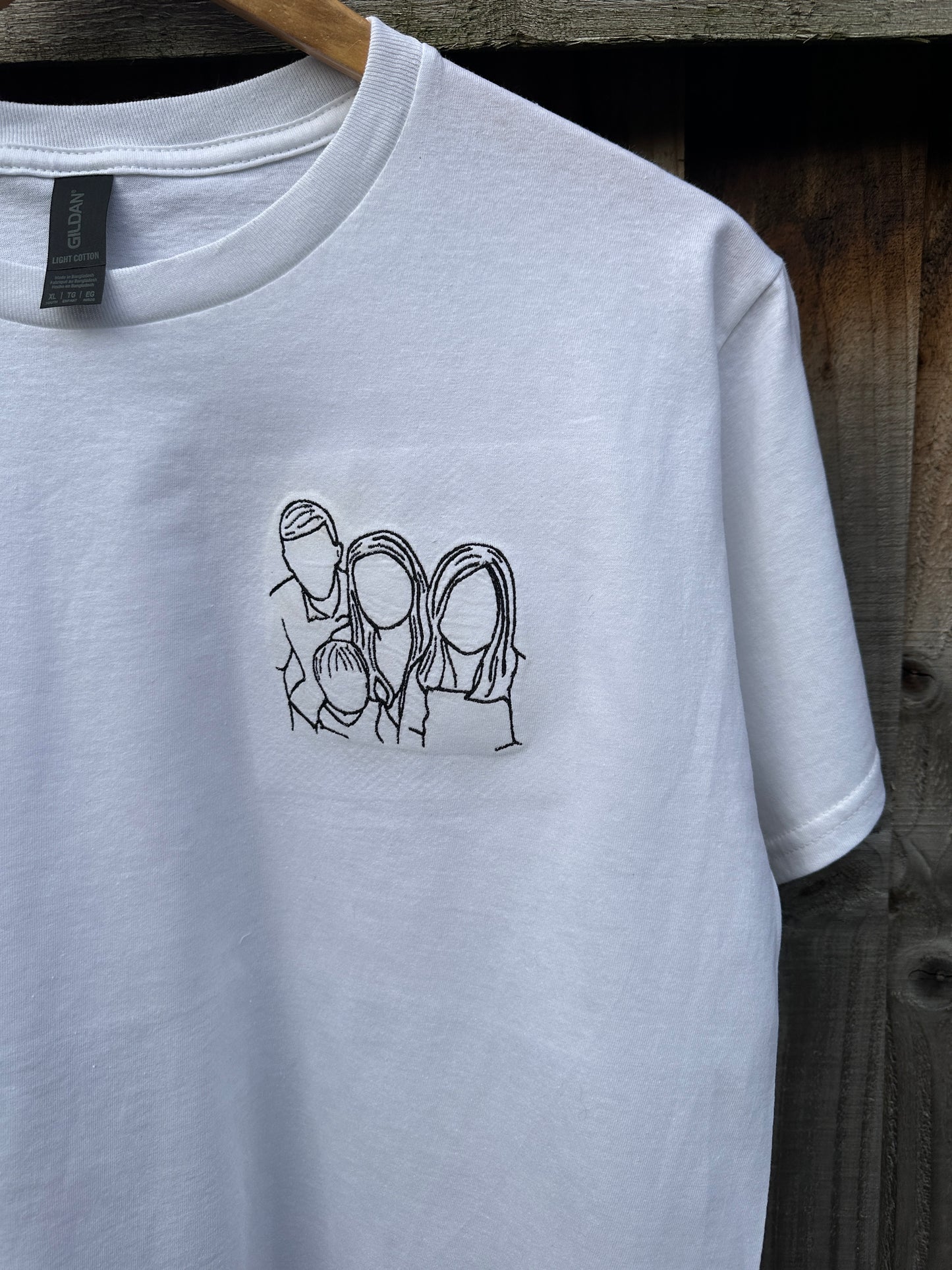 Custom Photo Embroidered Tshirt