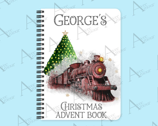 Red Train with Tree Advent Activity Book