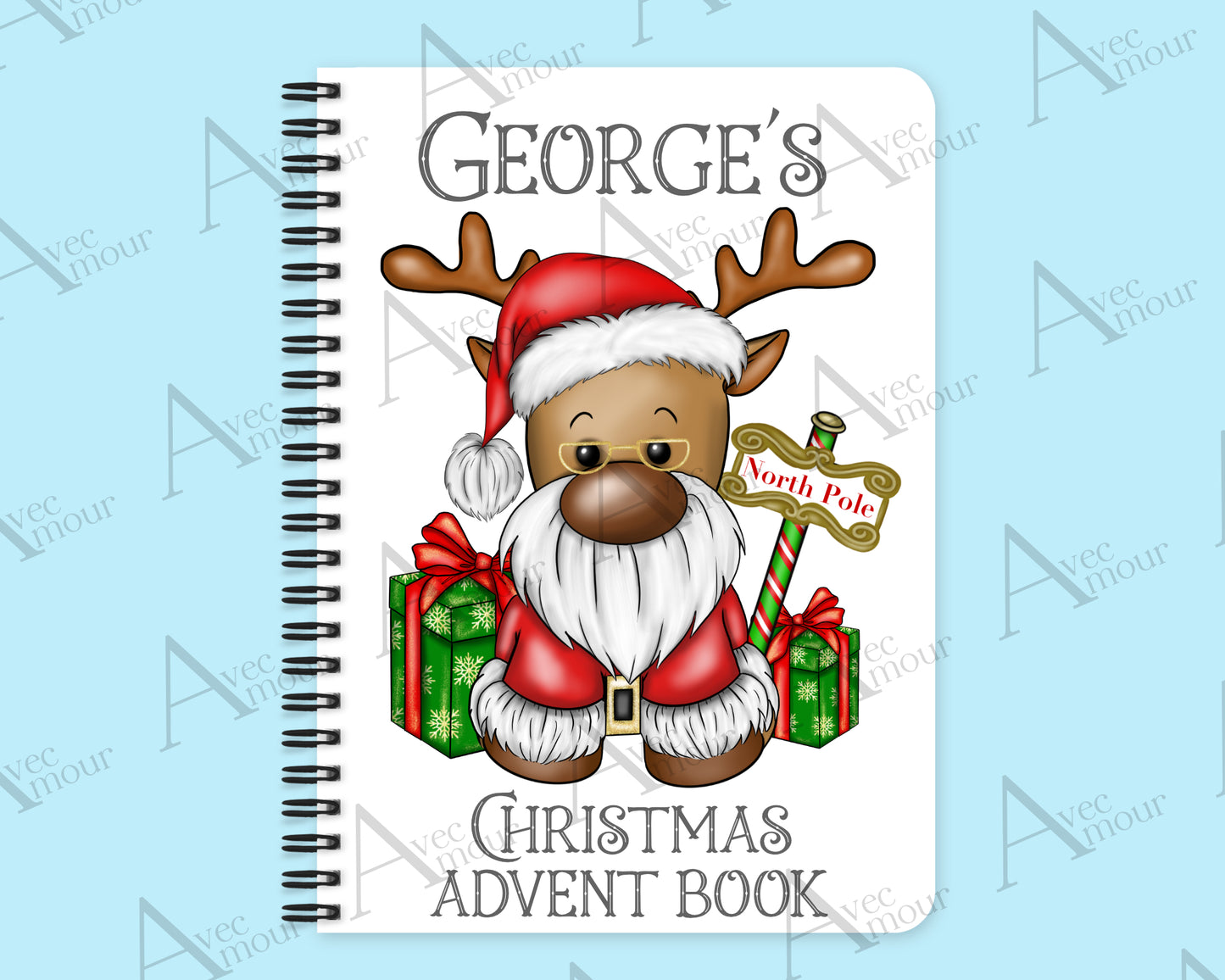 Santa Reindeer Advent Activity Book