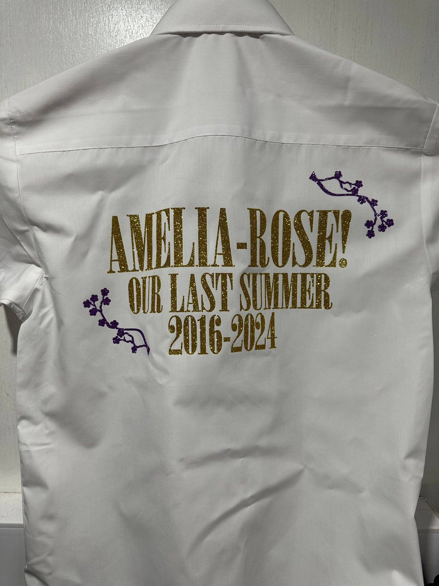 Last Summer personalised leavers shirt