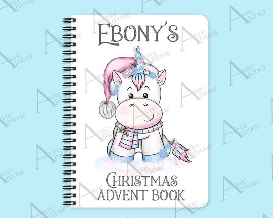 Cute Pink Unicorn Advent Activity Book