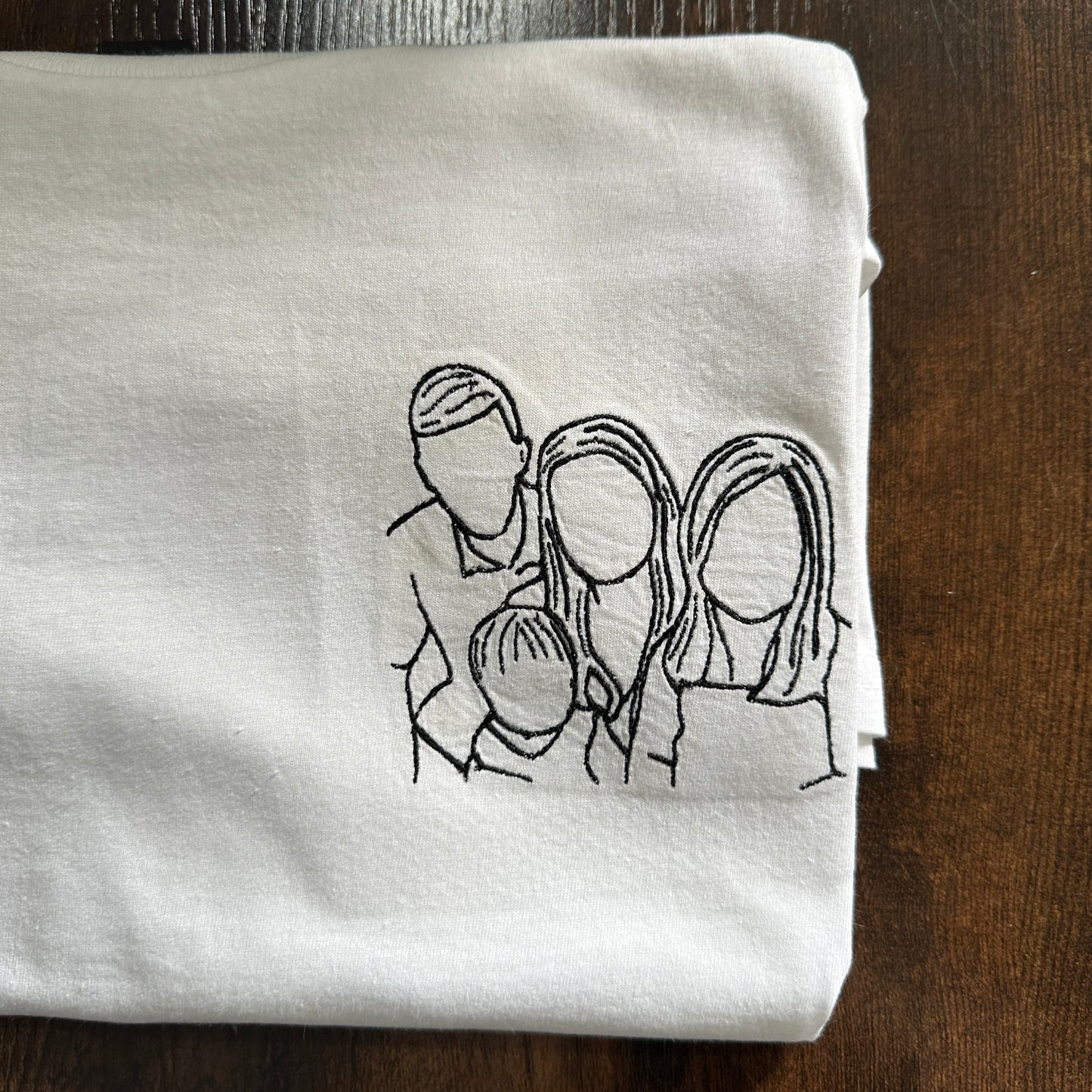 Custom Photo Embroidered Tshirt